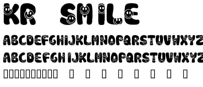 KR Smile font